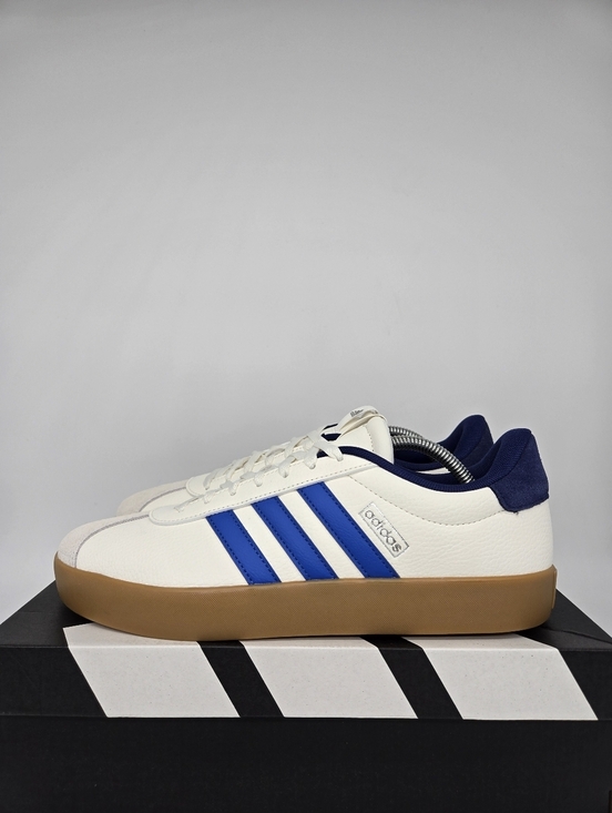 adidas Other - Adidas Men's VL Court 3.0 JR8634 Core White Bright Royal Dark Blue Shoes Size 10